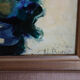 Framed abstract floral composition, around the 60s/70s.