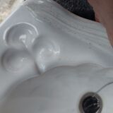 Shell washbasin old porcelain