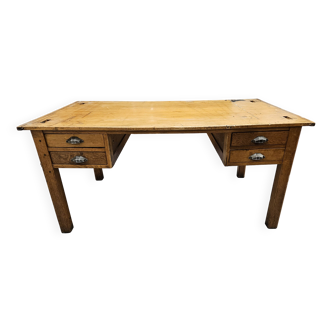 Antique oak administration desk