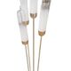 Lampadaire en verre de Murano de style Mid-Century Modern en laiton par Mazzega
