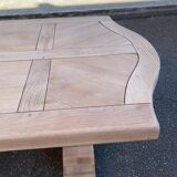 Renovated extendable monastery dining table in solid oak 220-300cm