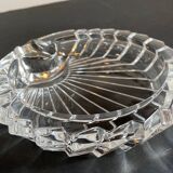 Vintage crystal shell ashtray