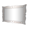 Venetian mirror with pink glass frame