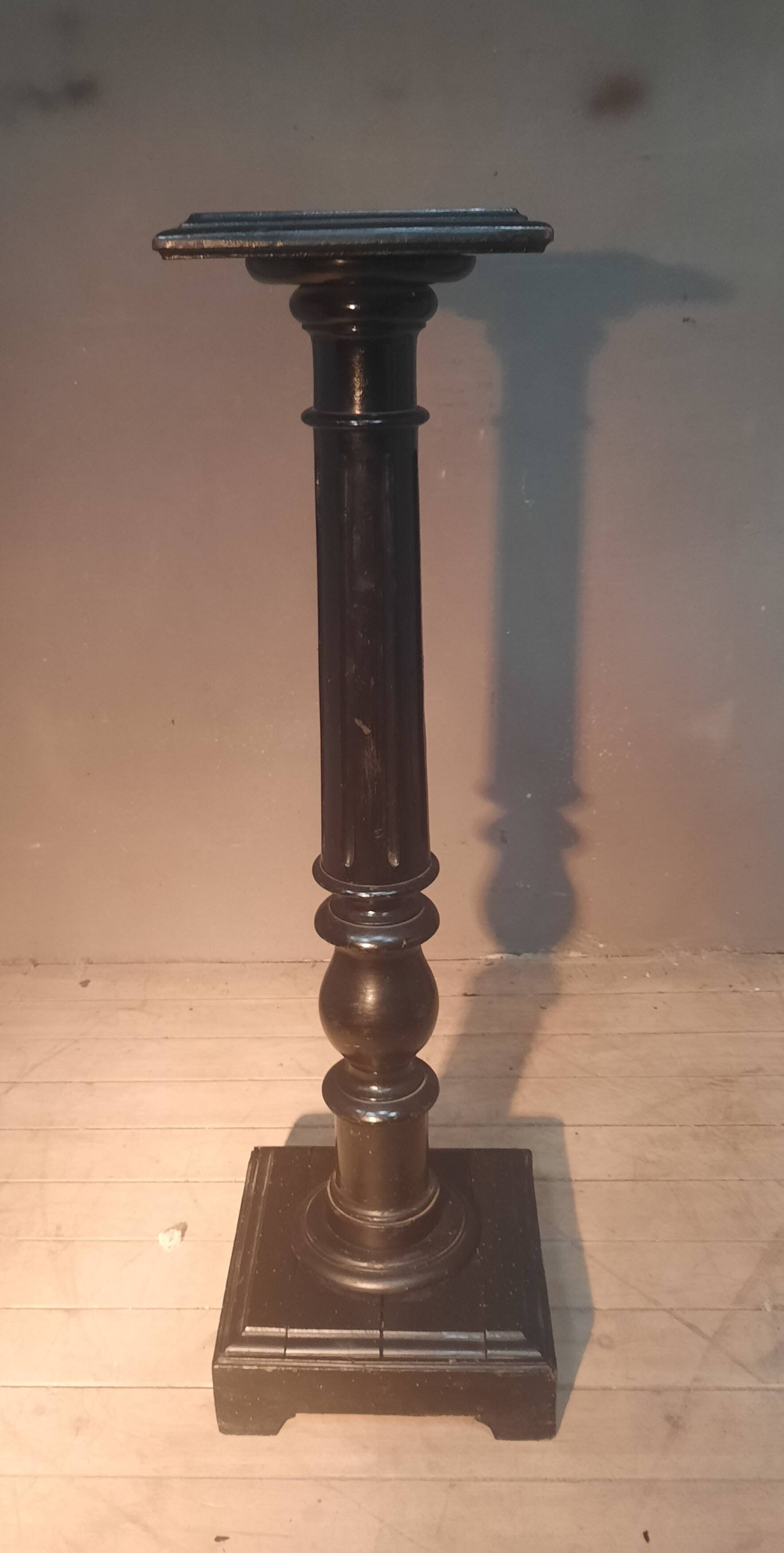 Louis XVI style selette in blackened wood