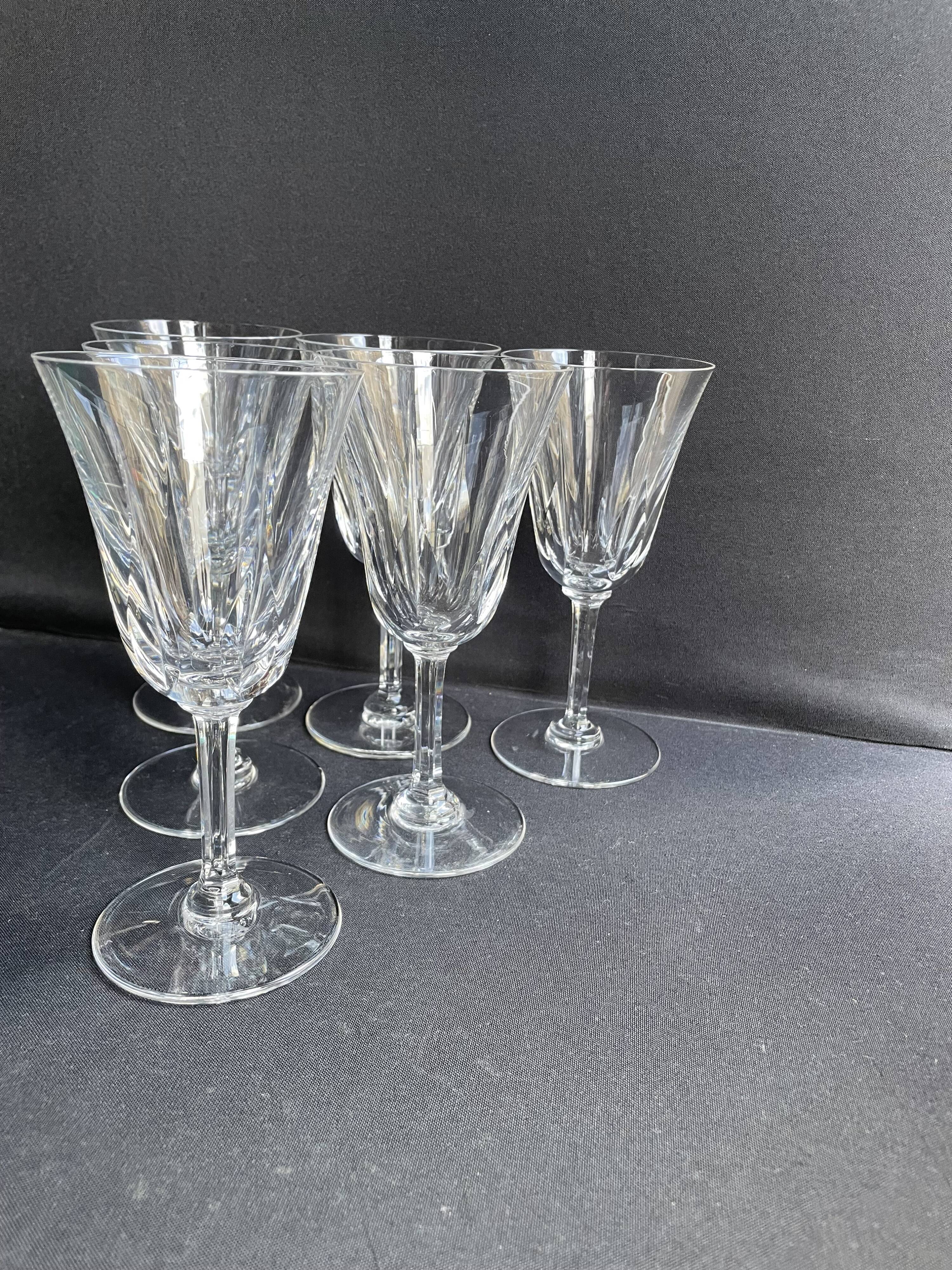 6 Saint Louis water glasses Cerdagne service
