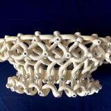 Basket or cup in langeais earthenware basketwork