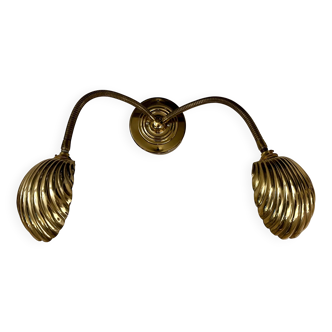 Articulated shell wall light