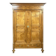 Empire period wardrobe in elm in blond oak circa 1810