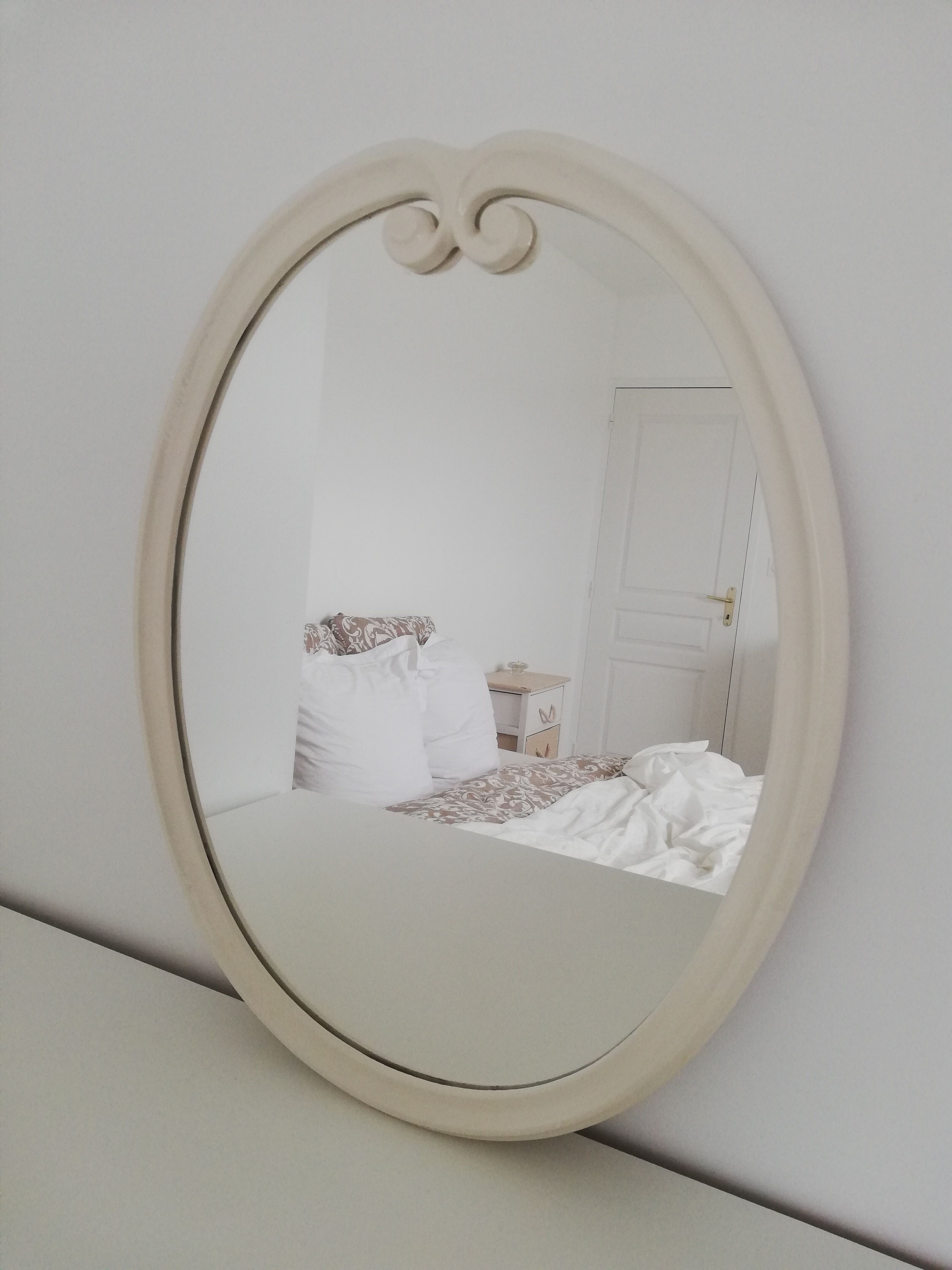 Vintage oval mirror