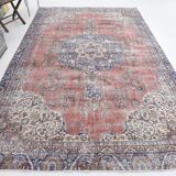 7x11 Shades Of Burgundy Persian Rug, 212x347Cm