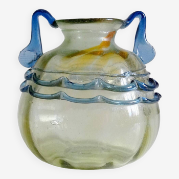 Large scavo glass vase