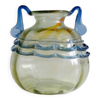 Large scavo glass vase