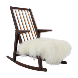 1960s rocking chair by Uluv, Czechoslovakia