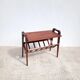 Vintage 1960s wooden magazine rack