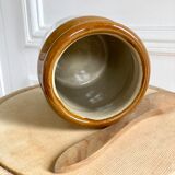 English two-tone stoneware pot