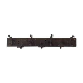 Antique coat rack with hooks