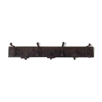 Antique coat rack with hooks