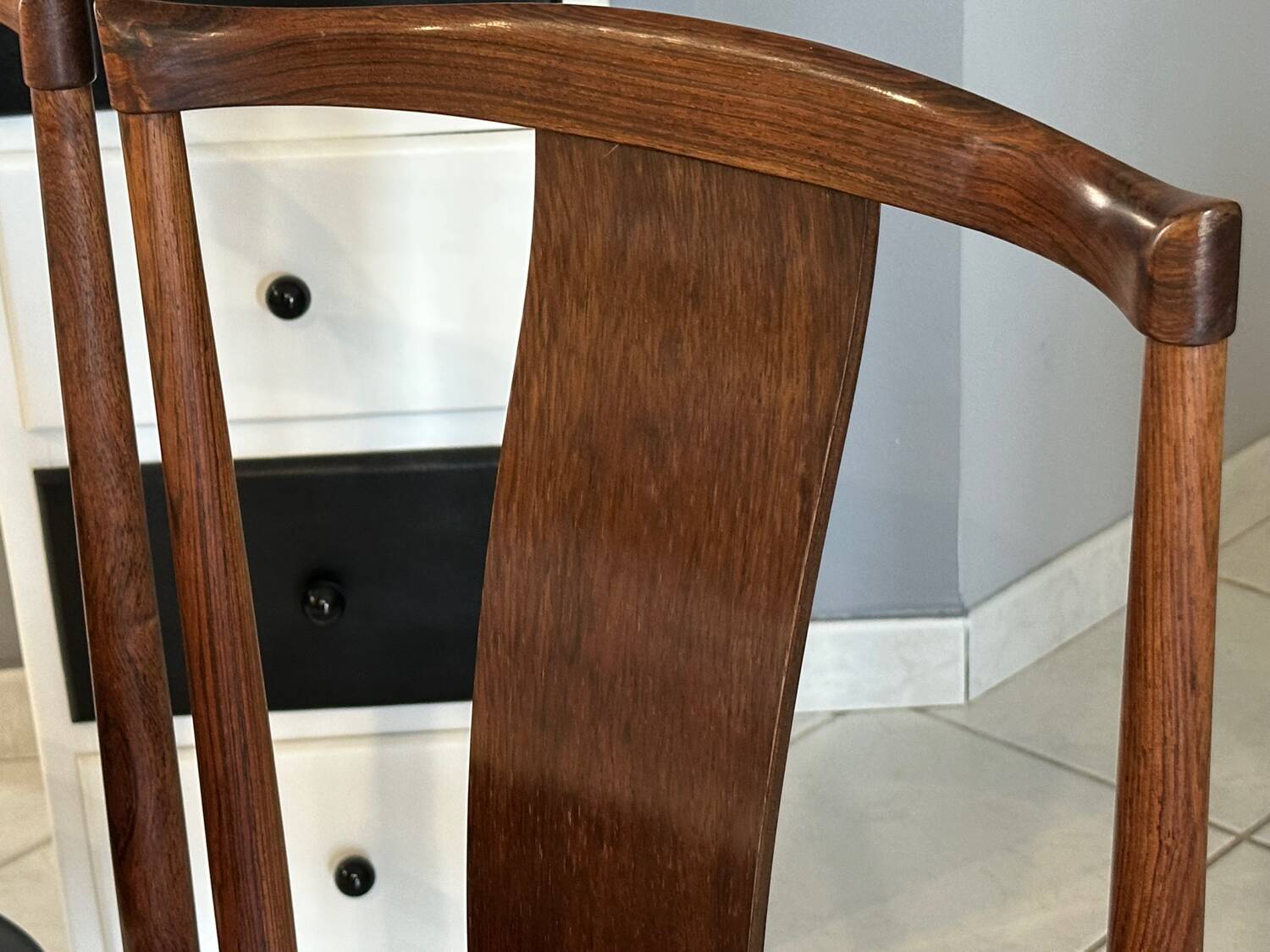 Set of 4 rosewood chairs designed by Henning Sorensen, Denmark, 1960.