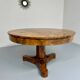Antique large 19th century Biedermeier art deco walnut table