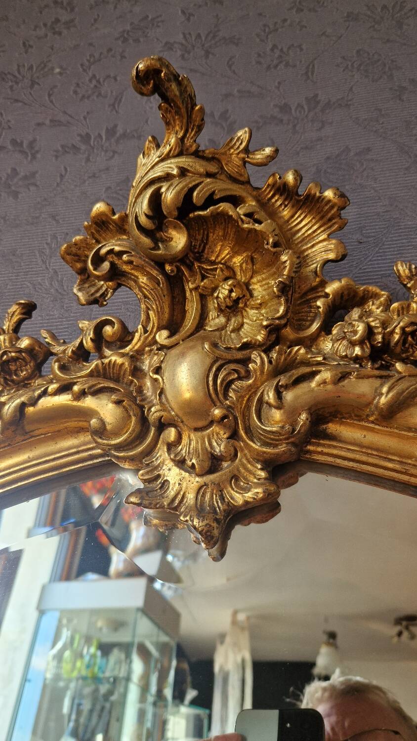 Golden Louis XV mirror