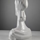 Art Deco Style Ceramic Woman Bust