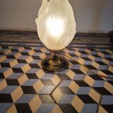 Art Deco flame lamp