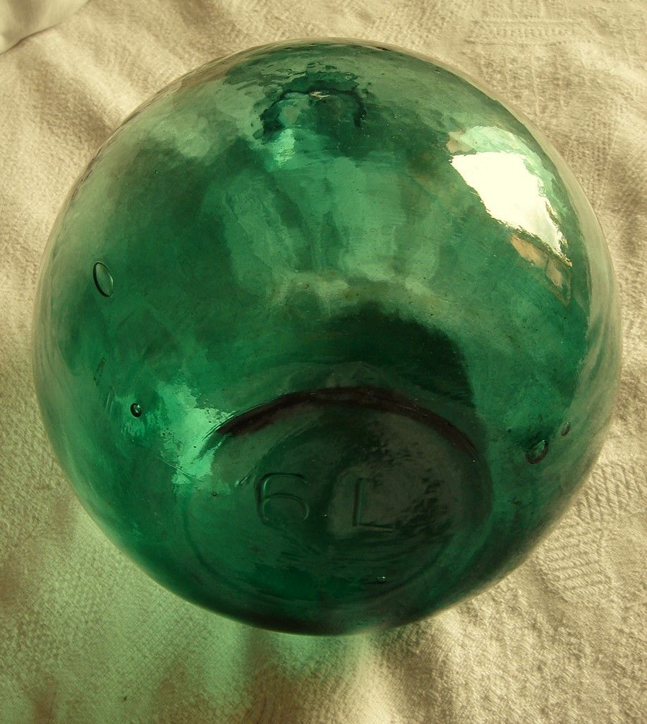 Demijohn green bubbles 6 l