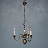 Lustre hollandais en bronze 3 branches