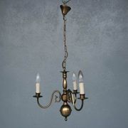Lustre hollandais en bronze 3 branches