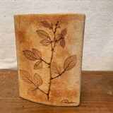 Ceramic Vase Vallauris Raymonde Leduc Herbarium Vintage
