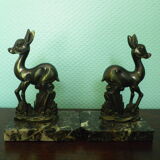 Book greenhouse in marble and bronze patinated regulator - Art Deco - 1920/40