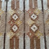 Scandinavian hand woven rolakan rug by Ingegerd Silow, Sweden