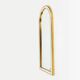 Large facet cut mirror with gilded frame by Deknudt, 1960s