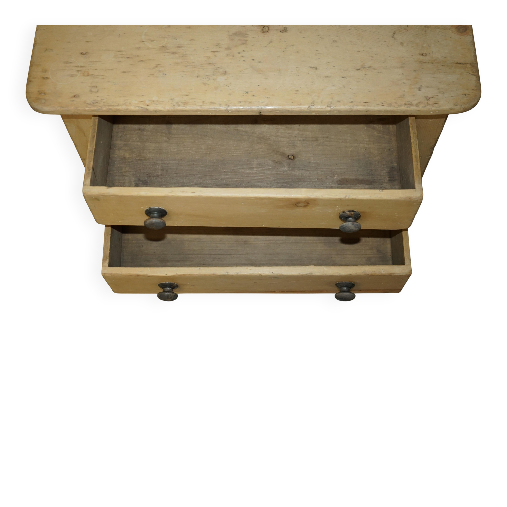 Georgian Governess Drawers Circa 1800 Pine Sideboard