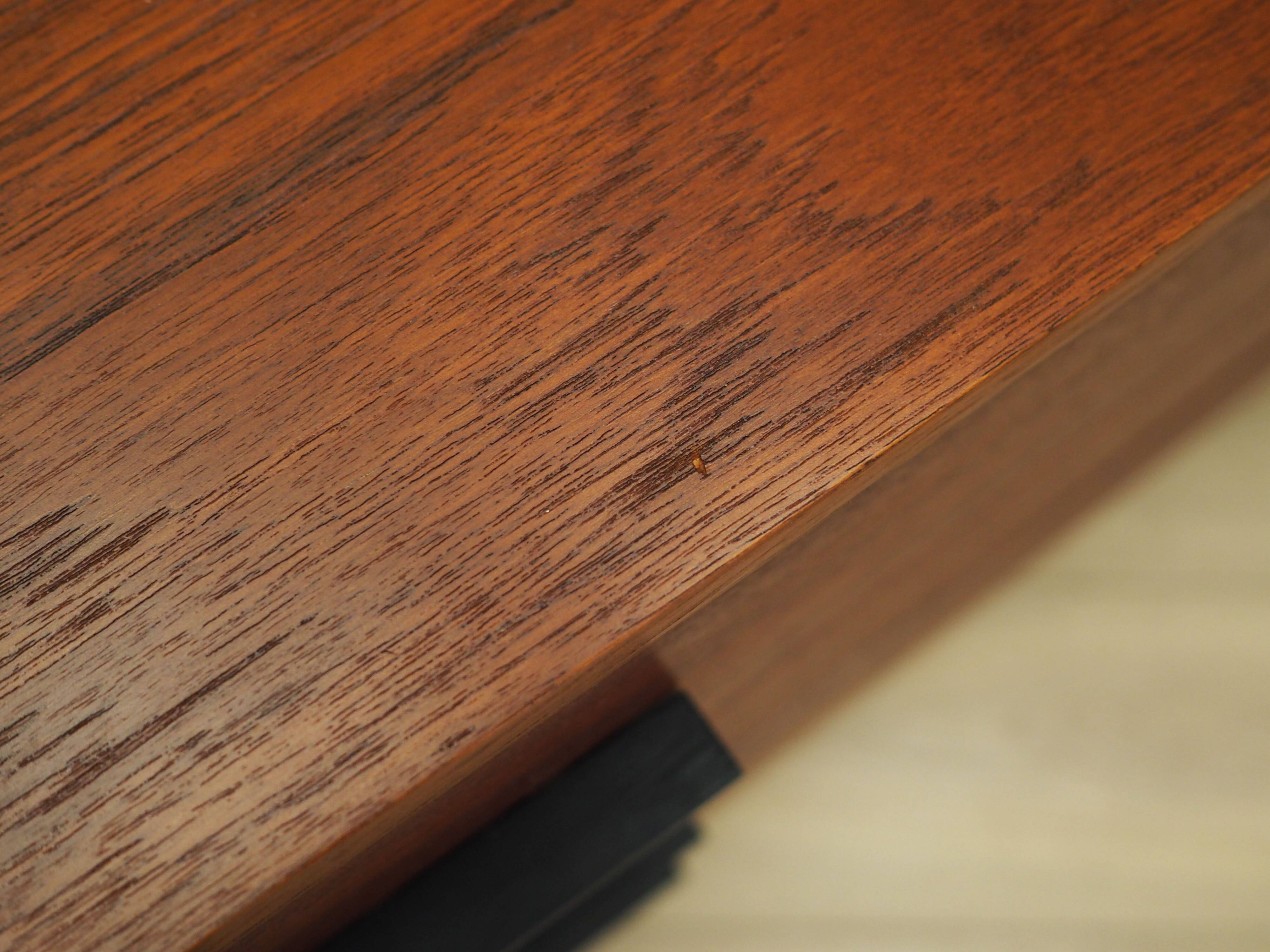 Teak chest of drawers, Danish design, 1980s, production: Denmark