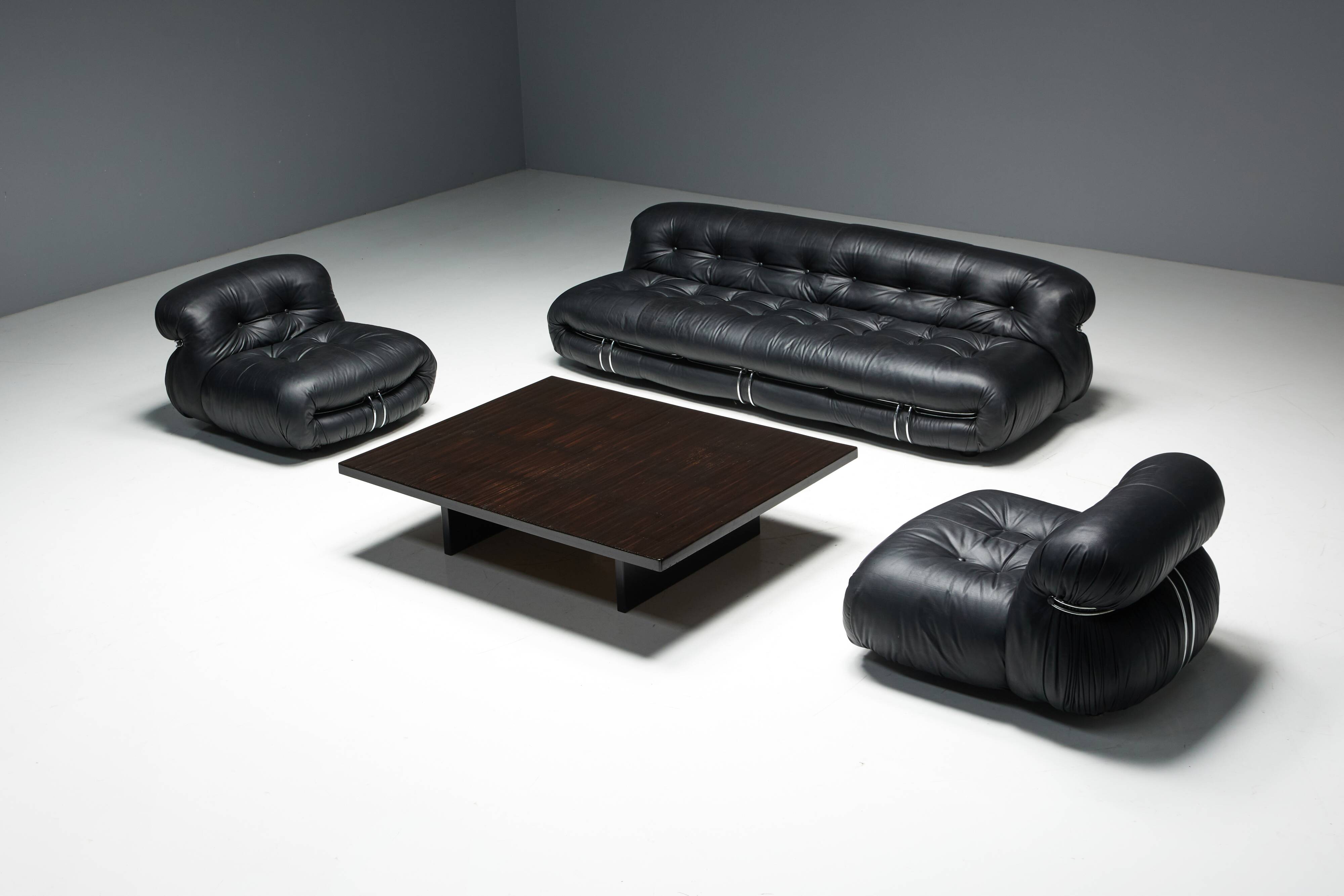 Soriana Lounge Chairs by Afra & Tobia Scarpa for Cassina, Italy, 1970s