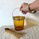 Amber vintage ice bucket