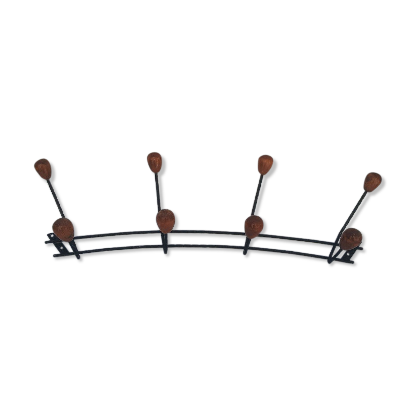 Metal and wood coat racks