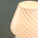 Lampe de table vintage small Murano mushroom swirl 70s