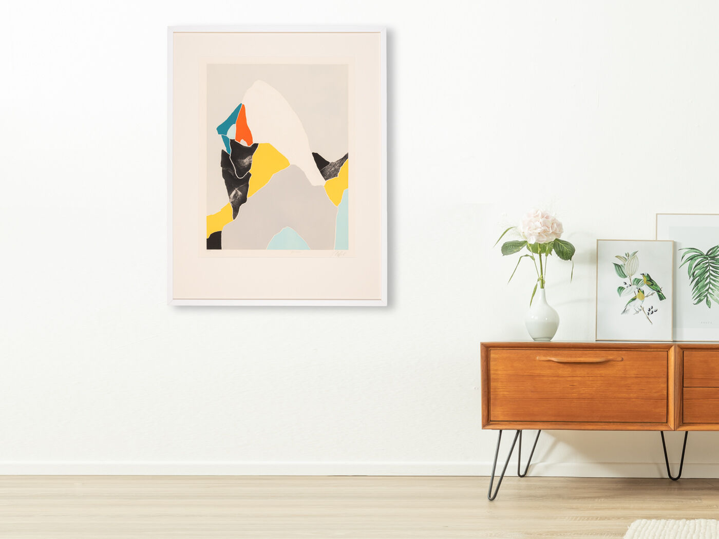 Woman in Profile, Etching on Paper, 76 x 97 cm