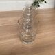 Set of 6 engraved glass wine glasses