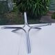 Chrome design coffee table and smoky glass 70s