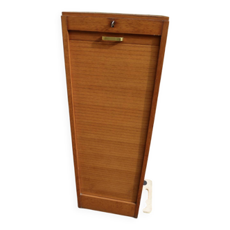 Vintage 1960s storage cabinet with curtains