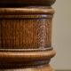 Mid-Century Accent Table Lamp in Solid Oak and Patinated Brass