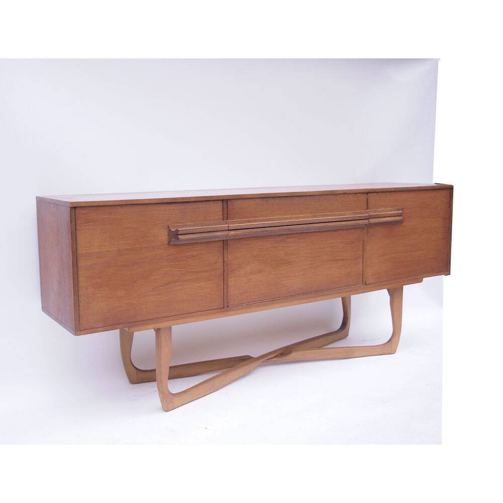 Enfilade scandinave vintage, piètement croisé