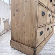 Meuble de métier pin à tiroirs 1950