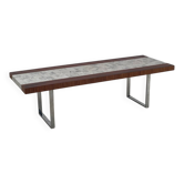 "SEM" coffee table in marble and rosewood 1970