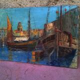 Painting of St Tropez by Le Vigon