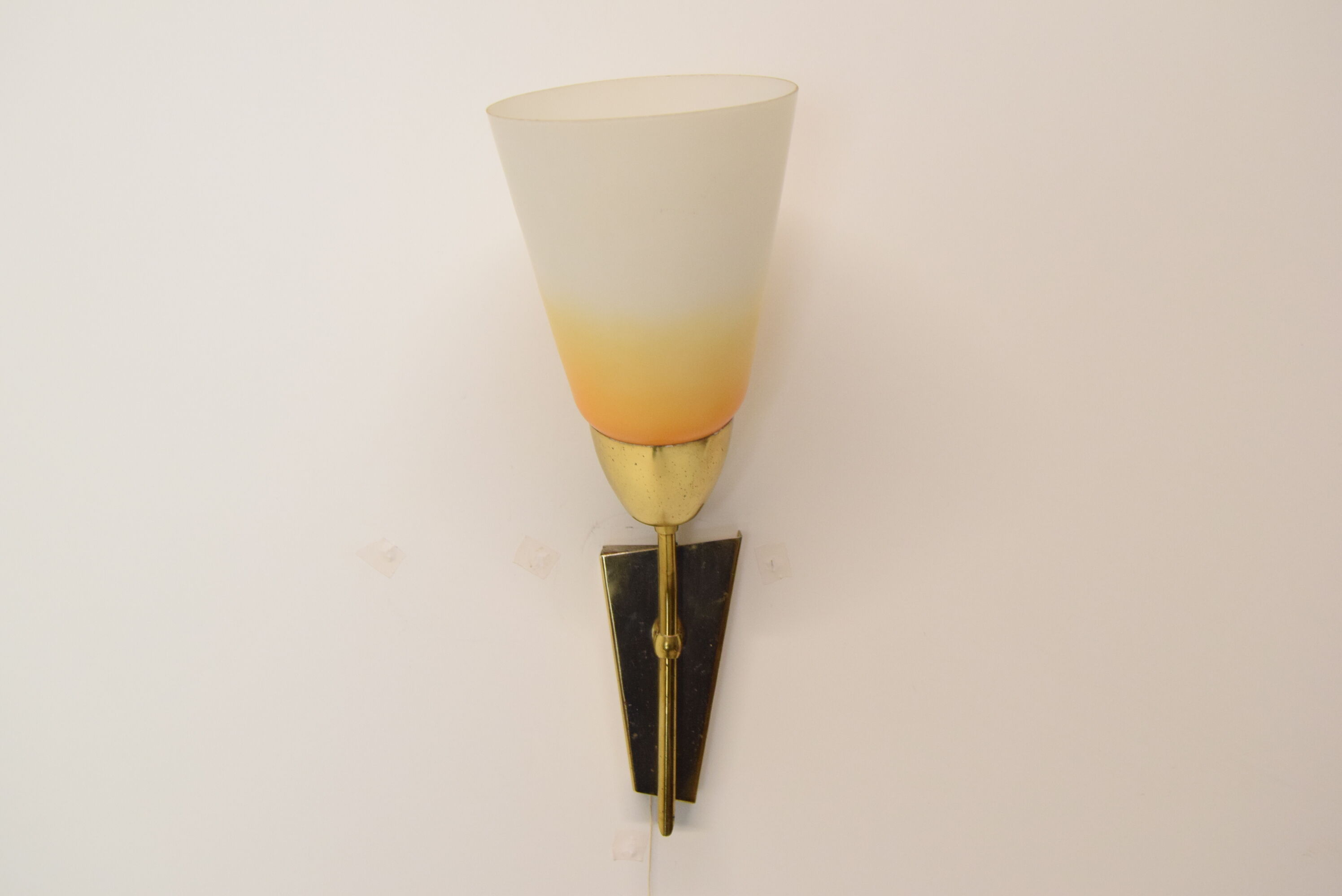 Mid-century wall lamp Kamenicky Senov, 1960