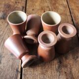 Lot 6 mazagrans vintage sandstone